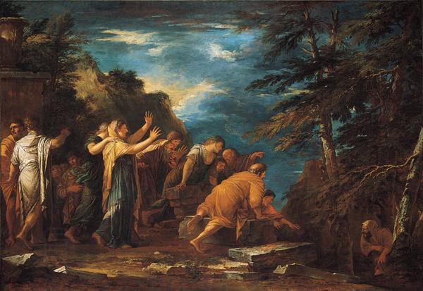Salvator Rosa Pythagoras Emerging from the Underworld oil painting picture